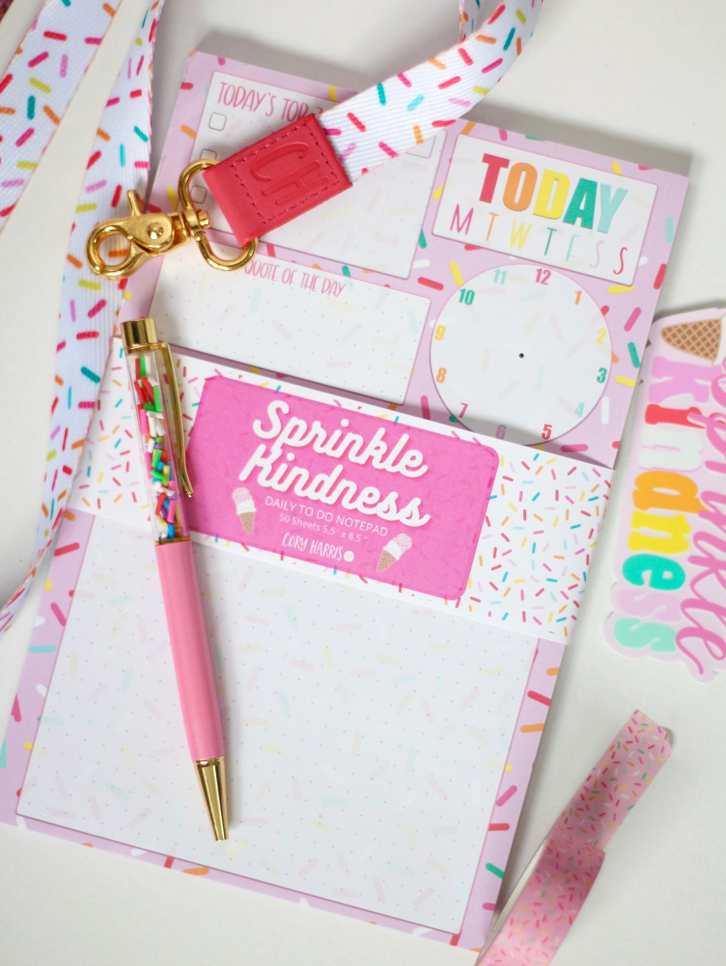 Sprinkle Kindness Daily To-Do Notepad